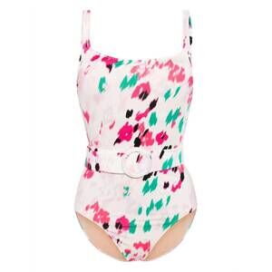 NEW EVARAE women's cassandra onepiece belted swimsuit in fleur